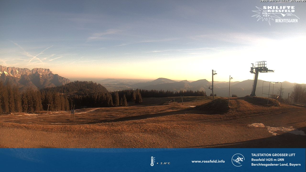 Archiv Foto Webcam Skigebiet Rossfeld: Großer Lift