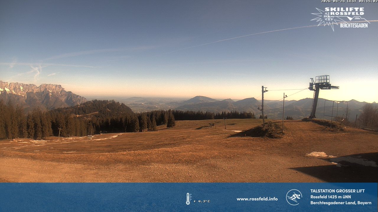 Archiv Foto Webcam Skigebiet Rossfeld: Großer Lift