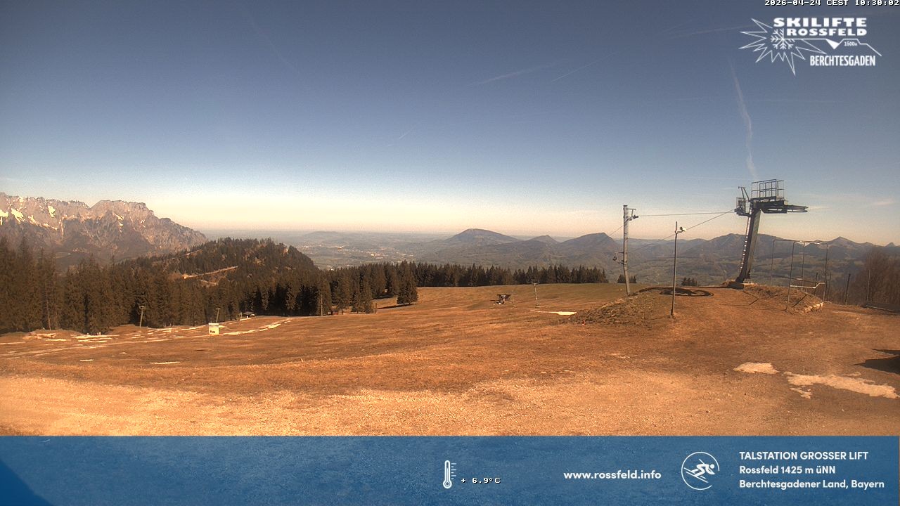 Archiv Foto Webcam Skigebiet Rossfeld: Großer Lift