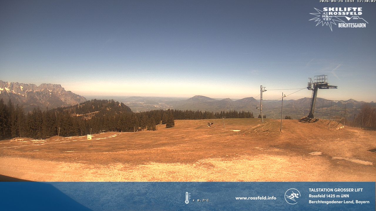 Archiv Foto Webcam Skigebiet Rossfeld: Großer Lift