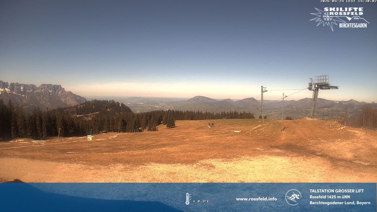 Archiv Foto Webcam Skigebiet Rossfeld: Großer Lift