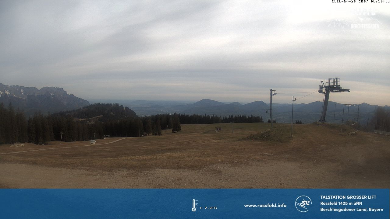 Archiv Foto Webcam Skigebiet Rossfeld: Großer Lift