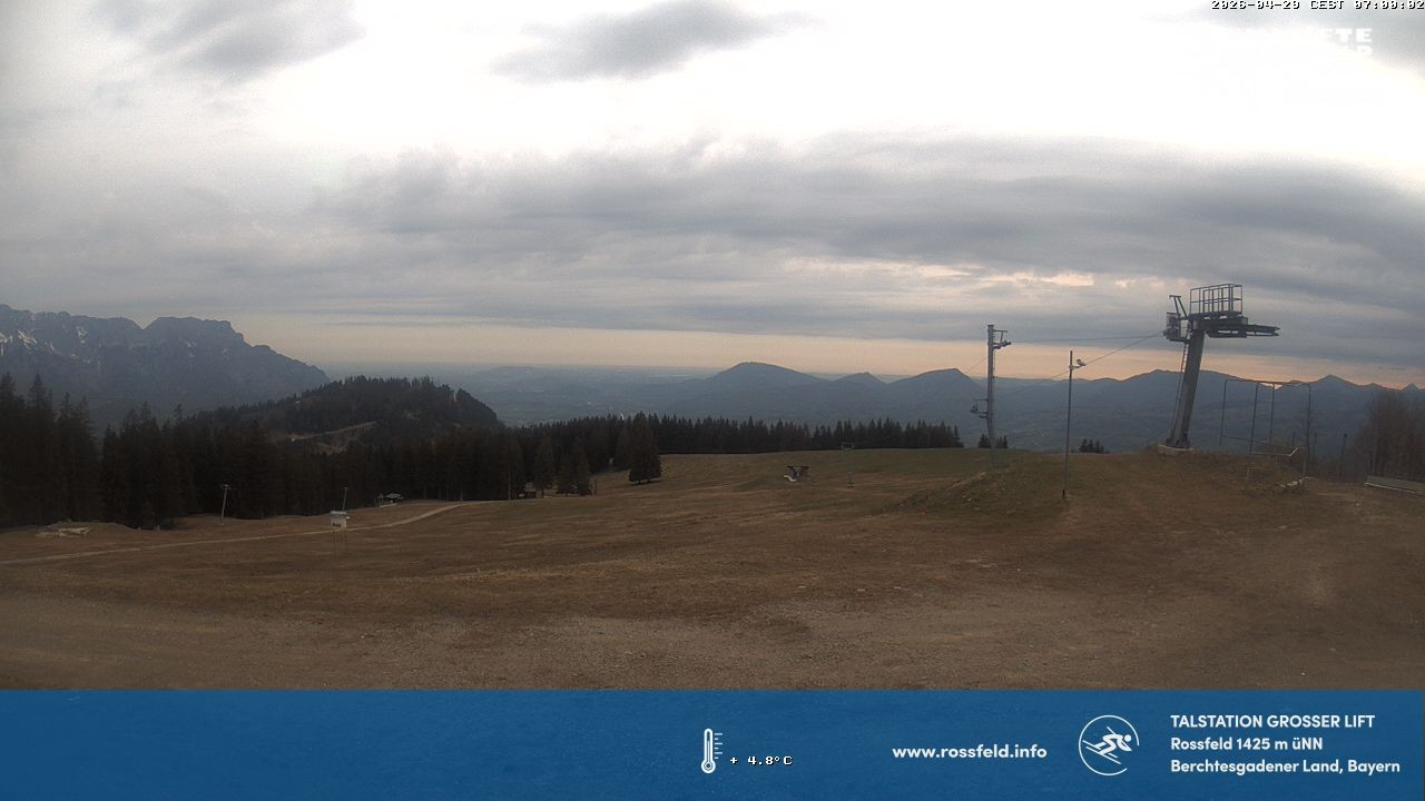 Archiv Foto Webcam Skigebiet Rossfeld: Großer Lift