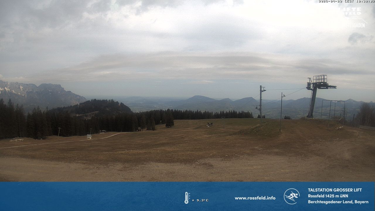Archiv Foto Webcam Skigebiet Rossfeld: Großer Lift
