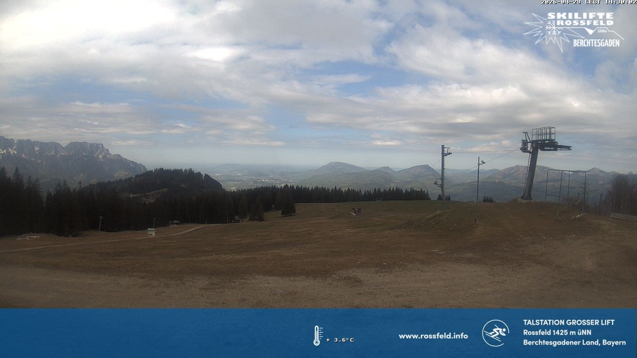 Archiv Foto Webcam Skigebiet Rossfeld: Großer Lift