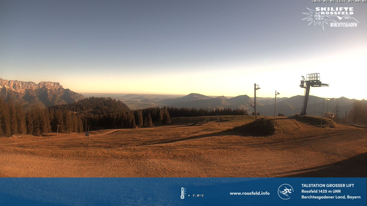 Archiv Foto Webcam Skigebiet Rossfeld: Großer Lift