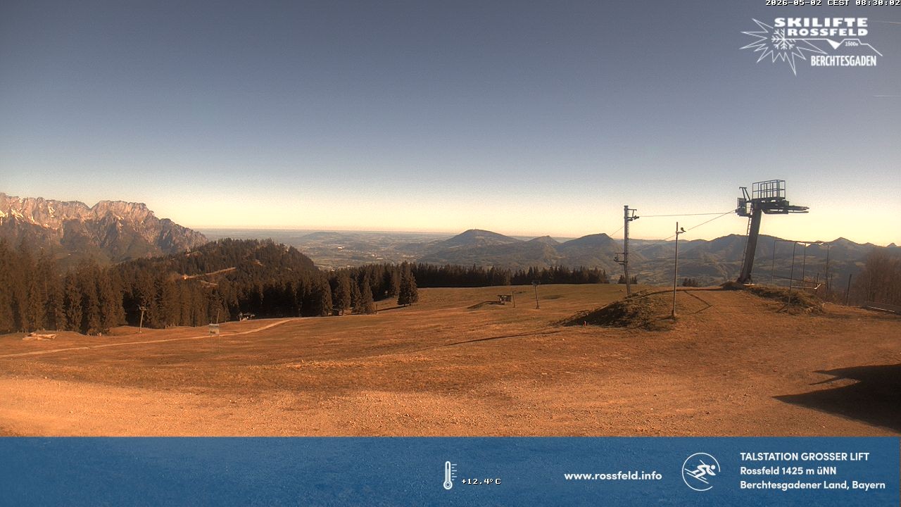 Archiv Foto Webcam Skigebiet Rossfeld: Großer Lift