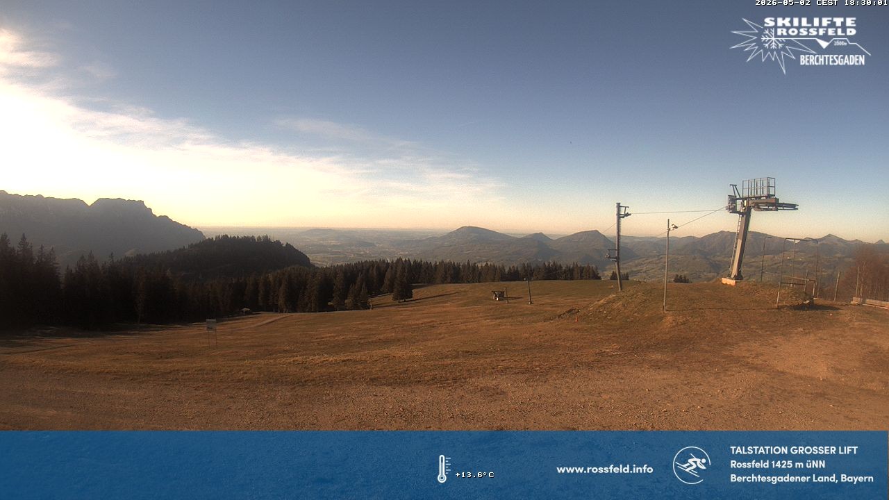Archiv Foto Webcam Skigebiet Rossfeld: Großer Lift