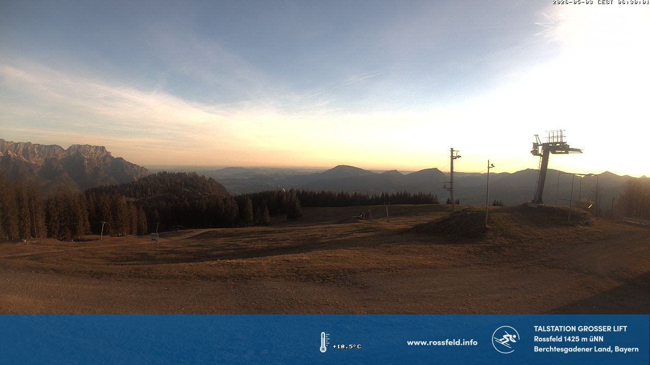Archived image Webcam Rossfeld ski resort: Großer lift T-Bar