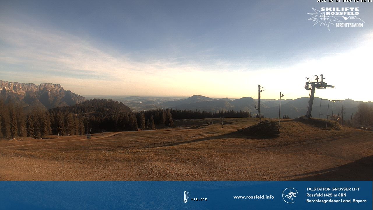Archiv Foto Webcam Skigebiet Rossfeld: Großer Lift