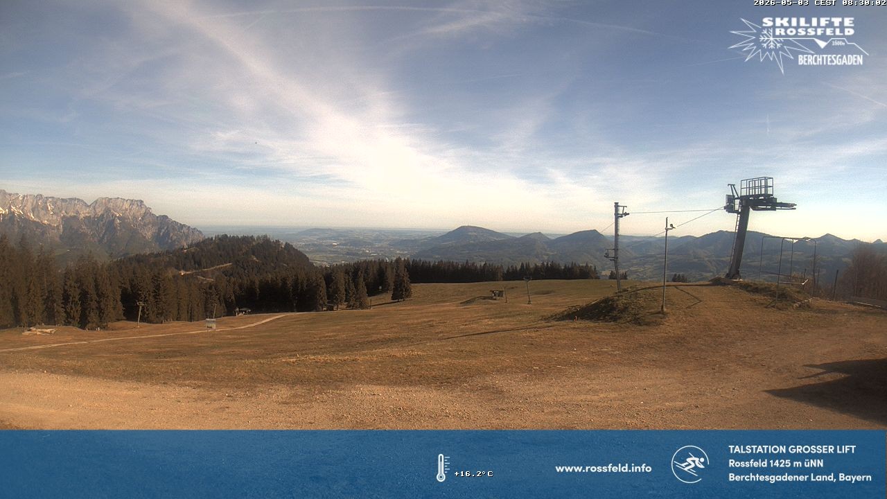 Archiv Foto Webcam Skigebiet Rossfeld: Großer Lift