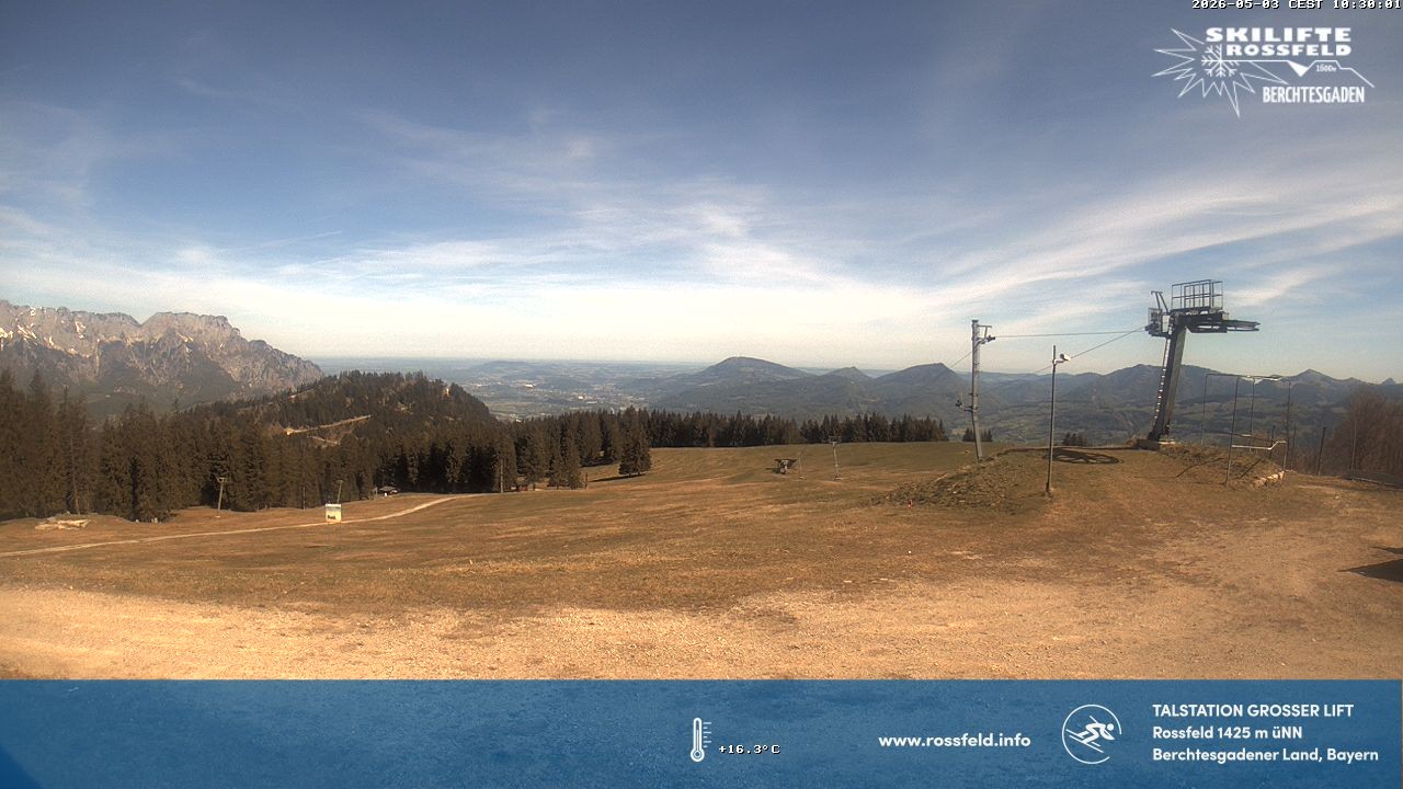 Archiv Foto Webcam Skigebiet Rossfeld: Großer Lift