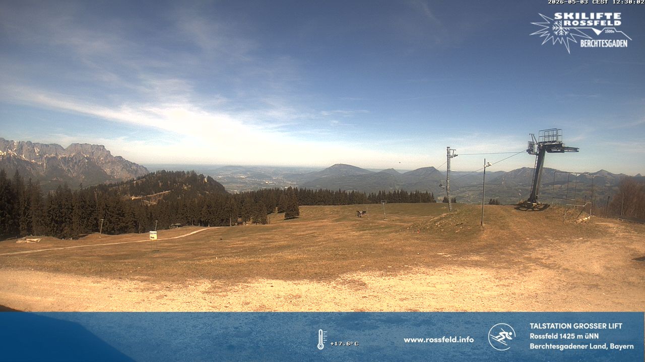 Archiv Foto Webcam Skigebiet Rossfeld: Großer Lift