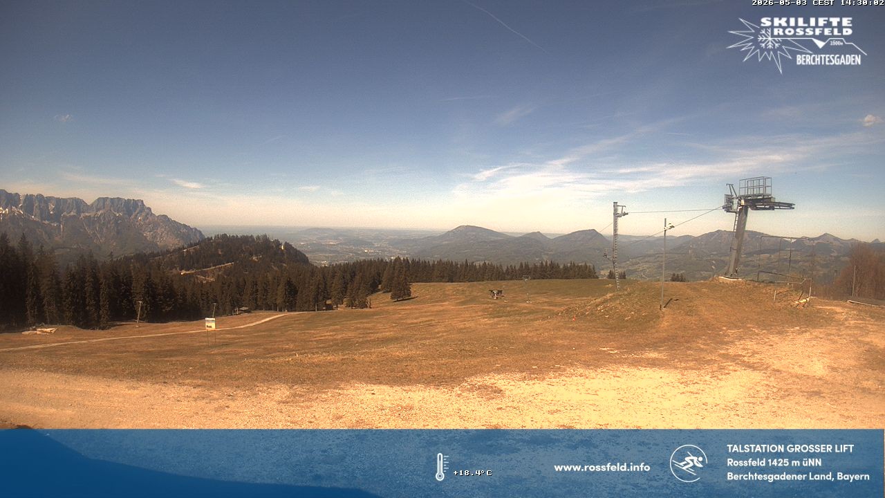 Archiv Foto Webcam Skigebiet Rossfeld: Großer Lift