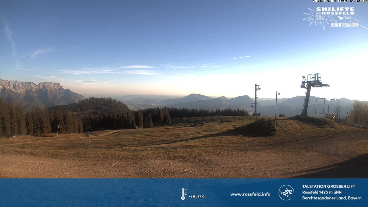 Archiv Foto Webcam Skigebiet Rossfeld: Großer Lift