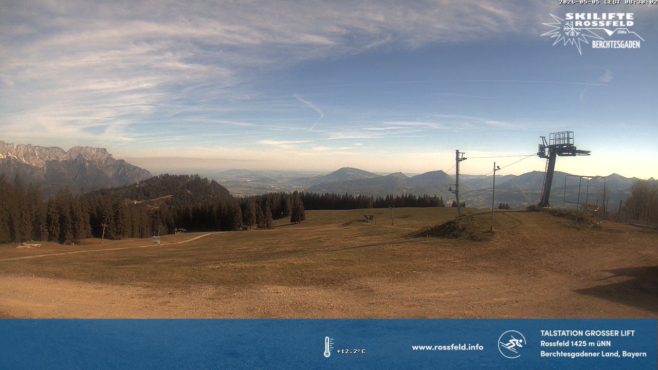 Archiv Foto Webcam Skigebiet Rossfeld: Großer Lift