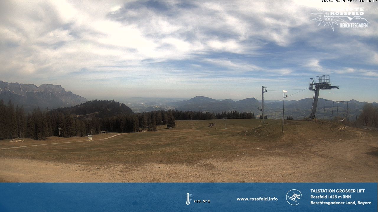 Archiv Foto Webcam Skigebiet Rossfeld: Großer Lift