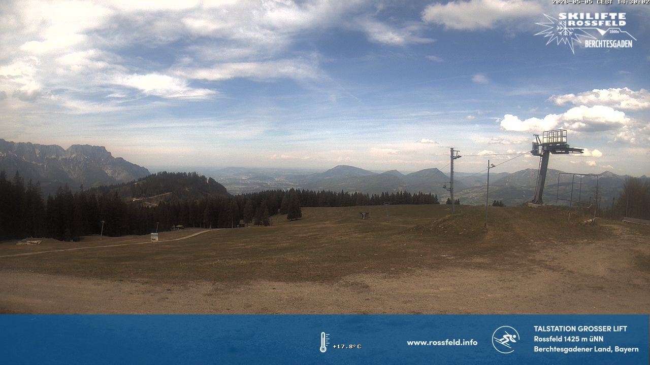 Archiv Foto Webcam Skigebiet Rossfeld: Großer Lift