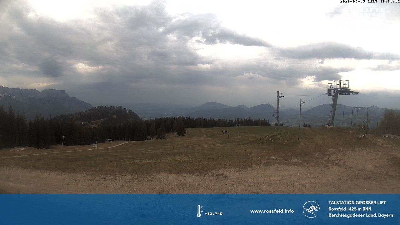 Archived image Webcam Rossfeld ski resort: Großer lift T-Bar