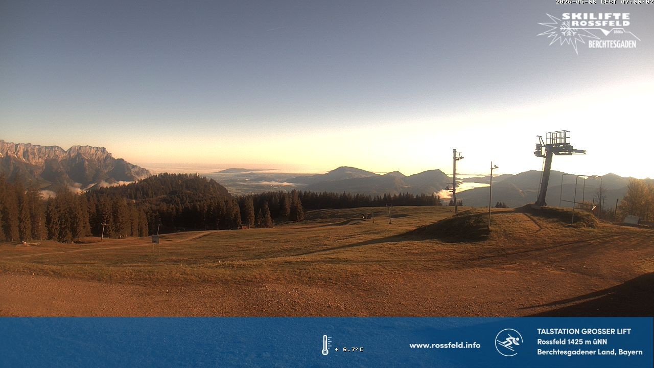 Archiv Foto Webcam Skigebiet Rossfeld: Großer Lift