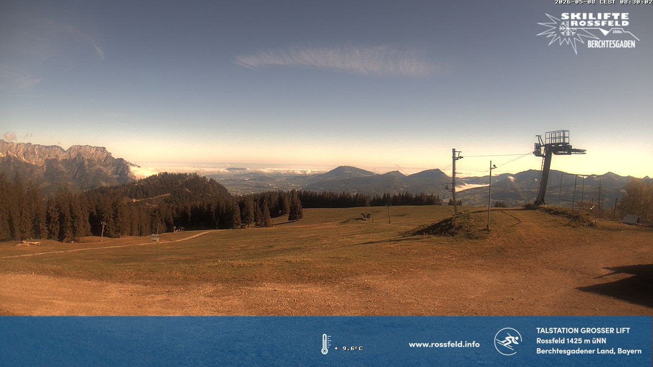 Archiv Foto Webcam Skigebiet Rossfeld: Großer Lift