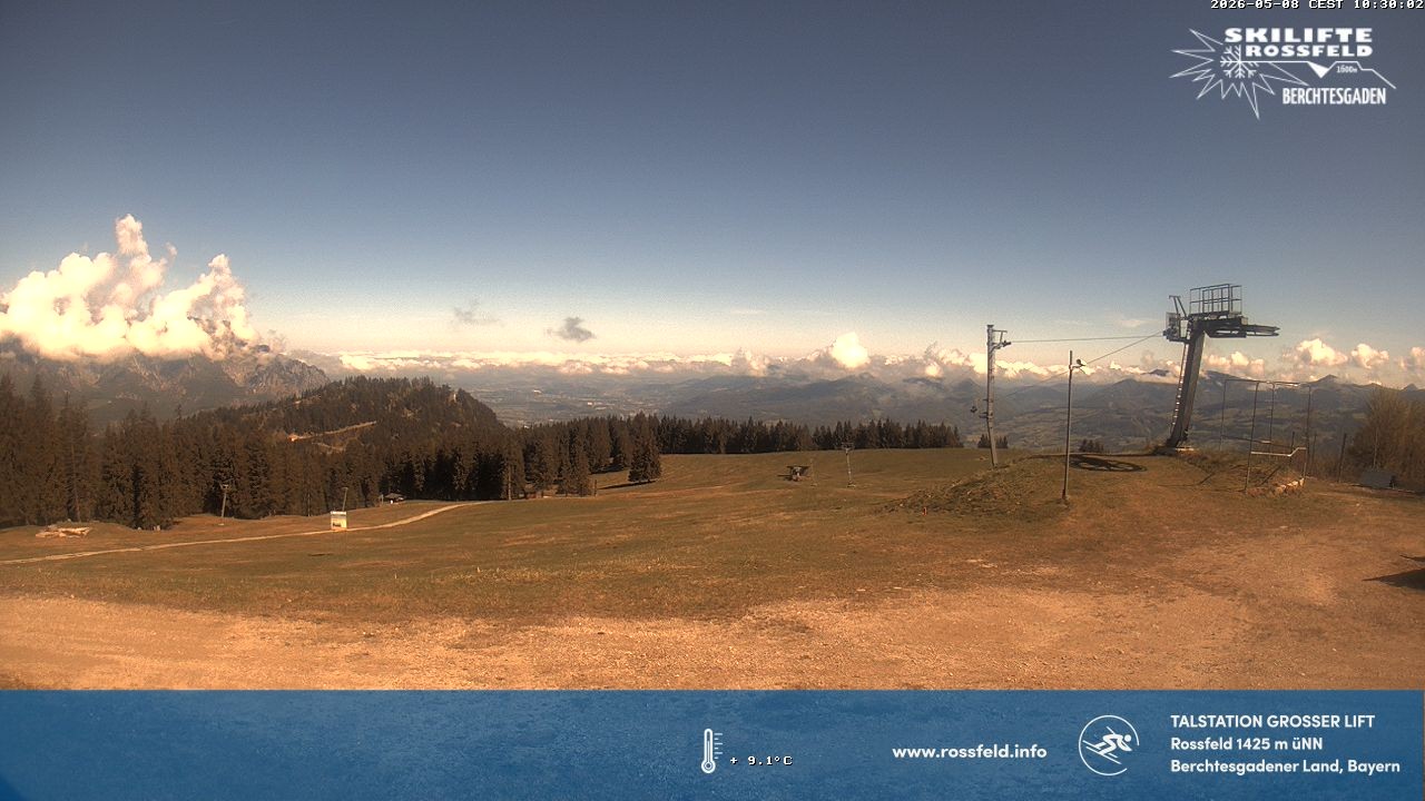 Archiv Foto Webcam Skigebiet Rossfeld: Großer Lift