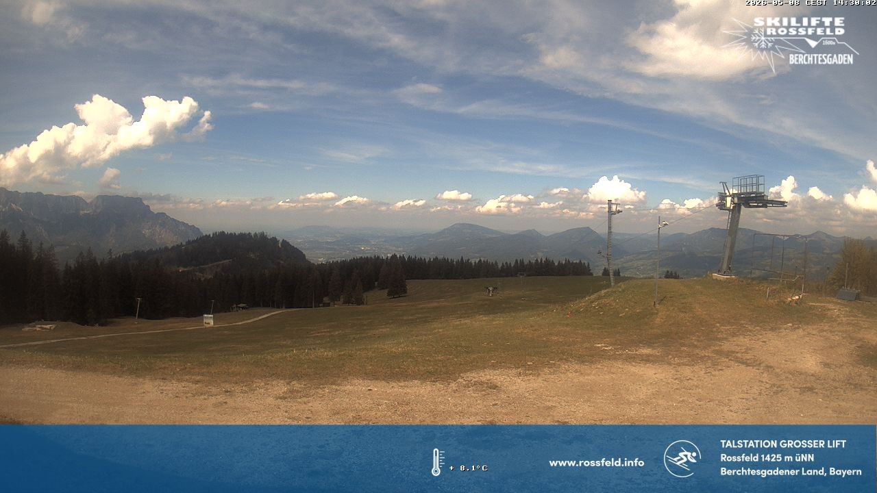 Archiv Foto Webcam Skigebiet Rossfeld: Großer Lift