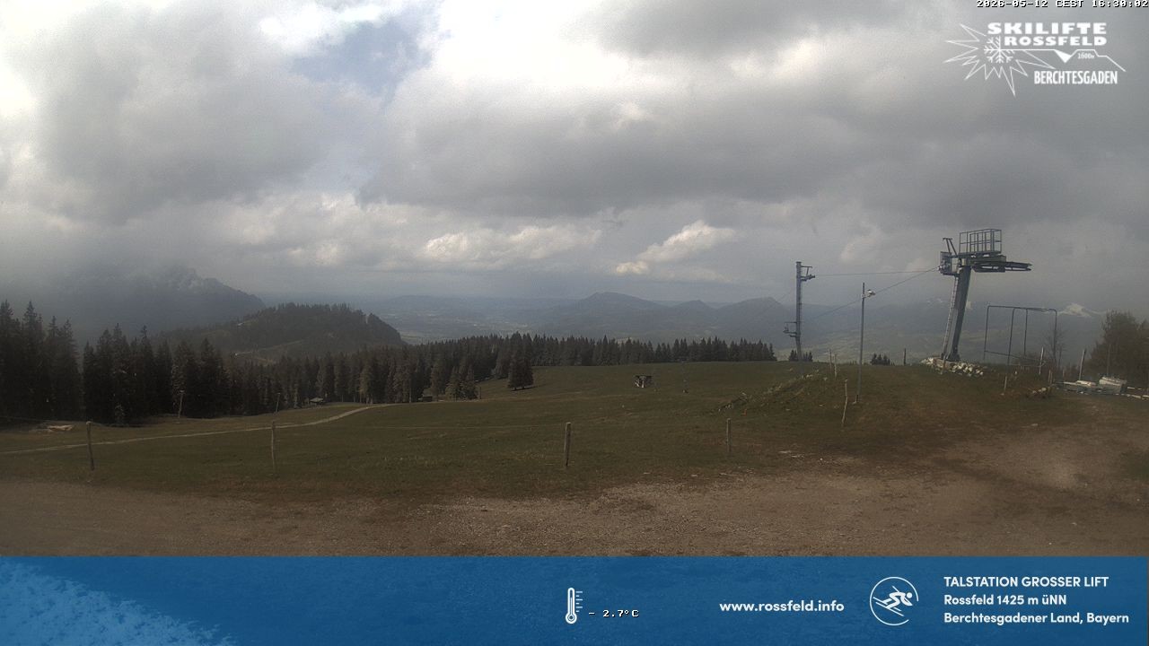 Archiv Foto Webcam Skigebiet Rossfeld: Großer Lift