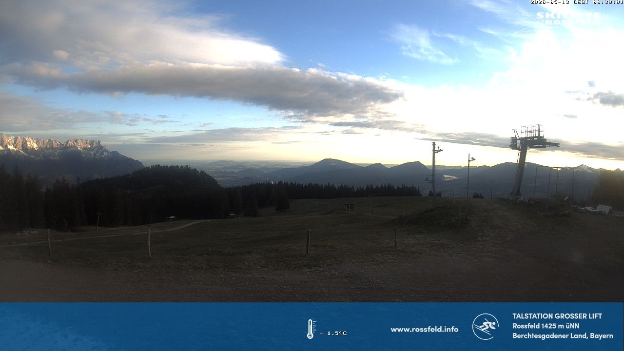 Archiv Foto Webcam Skigebiet Rossfeld: Großer Lift