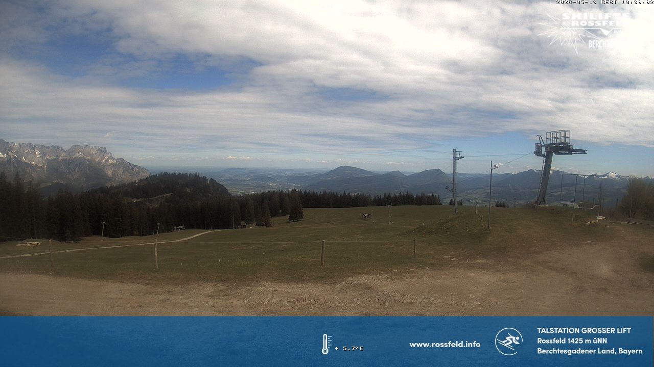 Archiv Foto Webcam Skigebiet Rossfeld: Großer Lift