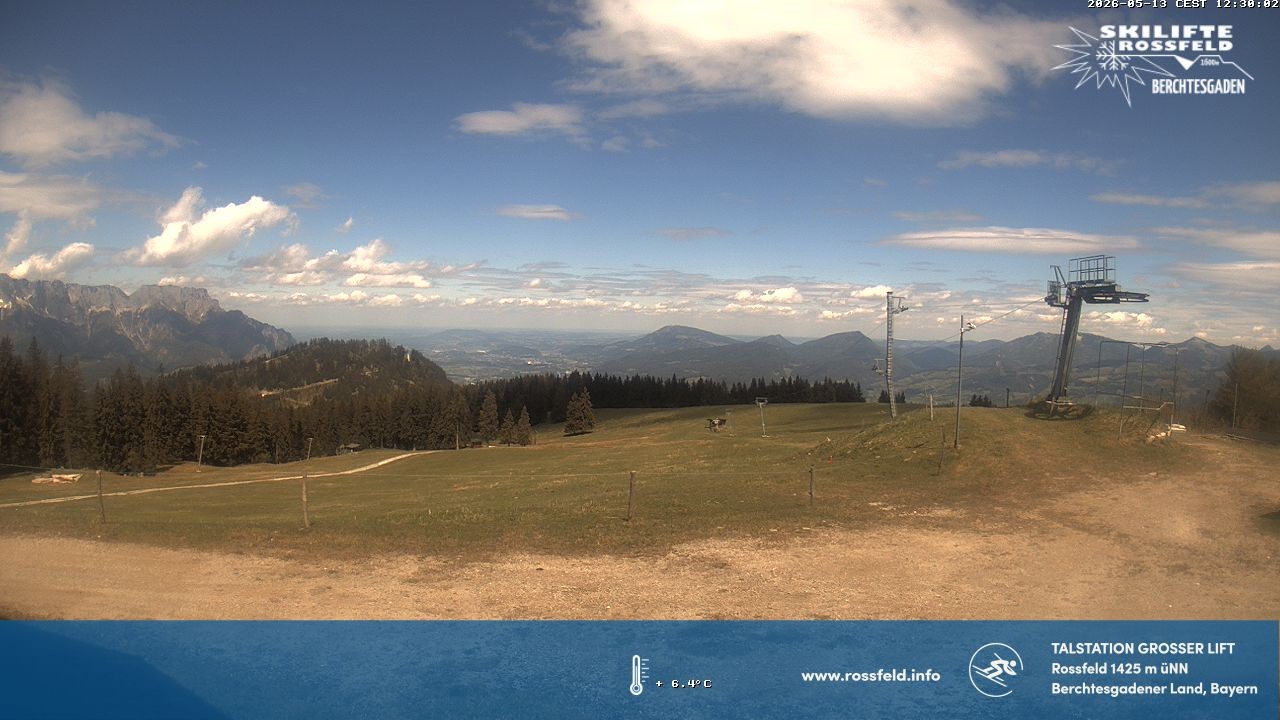 Archiv Foto Webcam Skigebiet Rossfeld: Großer Lift