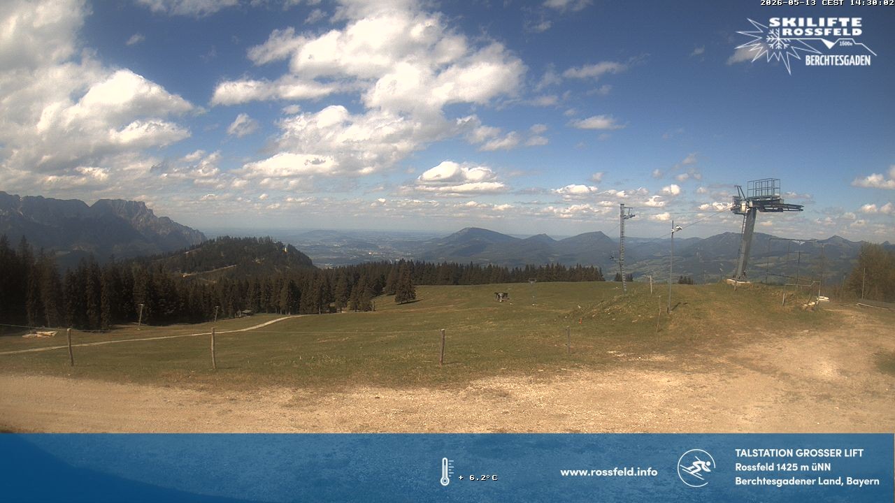 Archiv Foto Webcam Skigebiet Rossfeld: Großer Lift