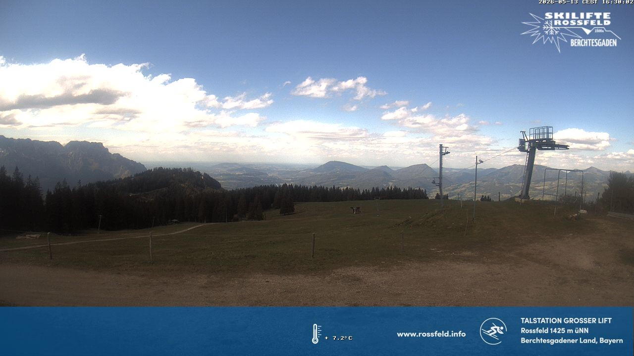 Archiv Foto Webcam Skigebiet Rossfeld: Großer Lift