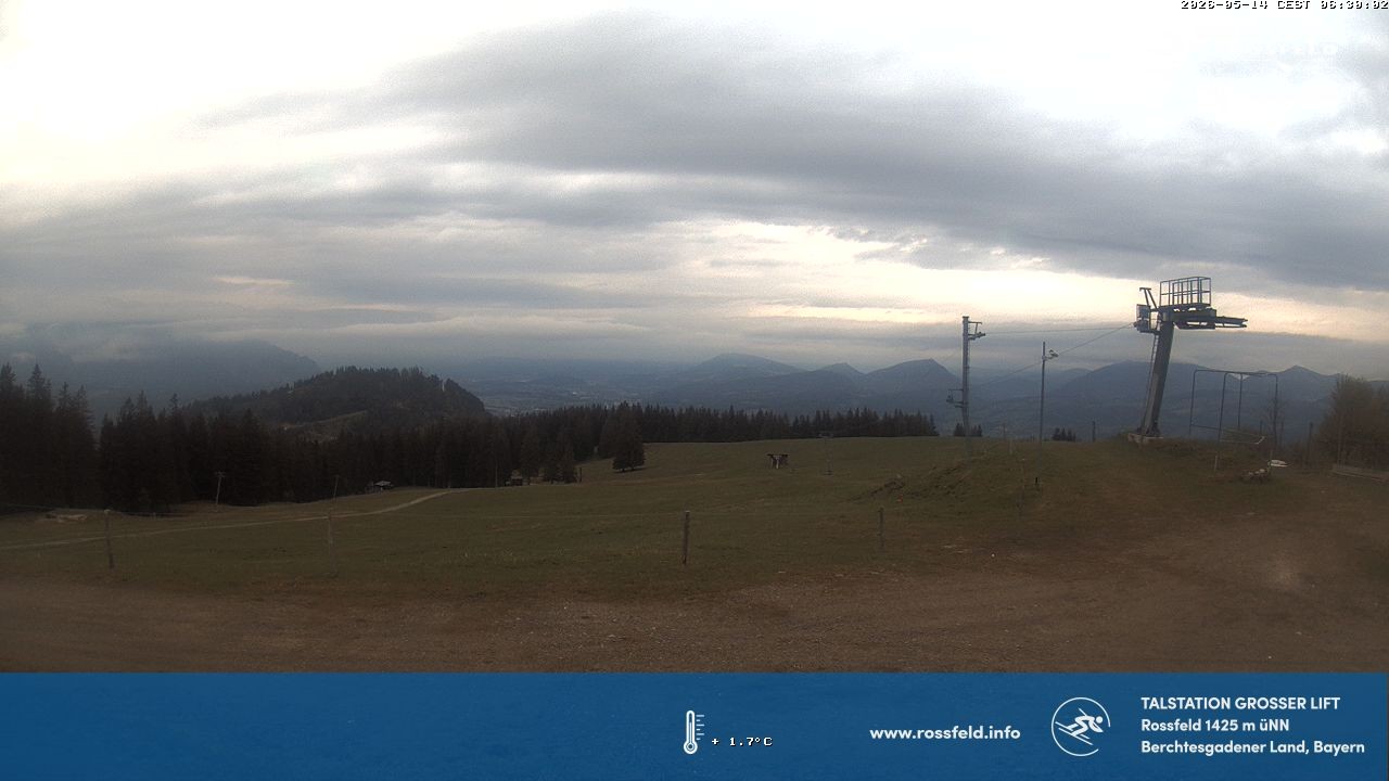 Archiv Foto Webcam Skigebiet Rossfeld: Großer Lift