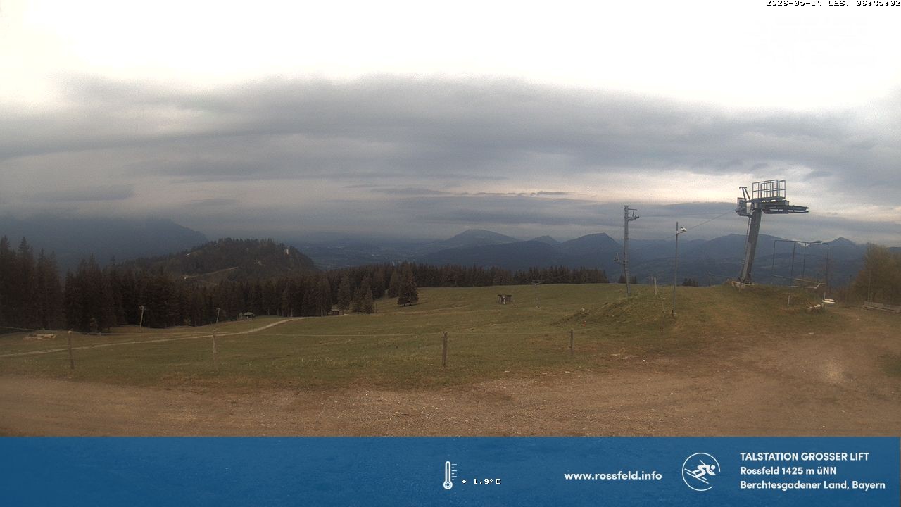 Archiv Foto Webcam Skigebiet Rossfeld: Großer Lift