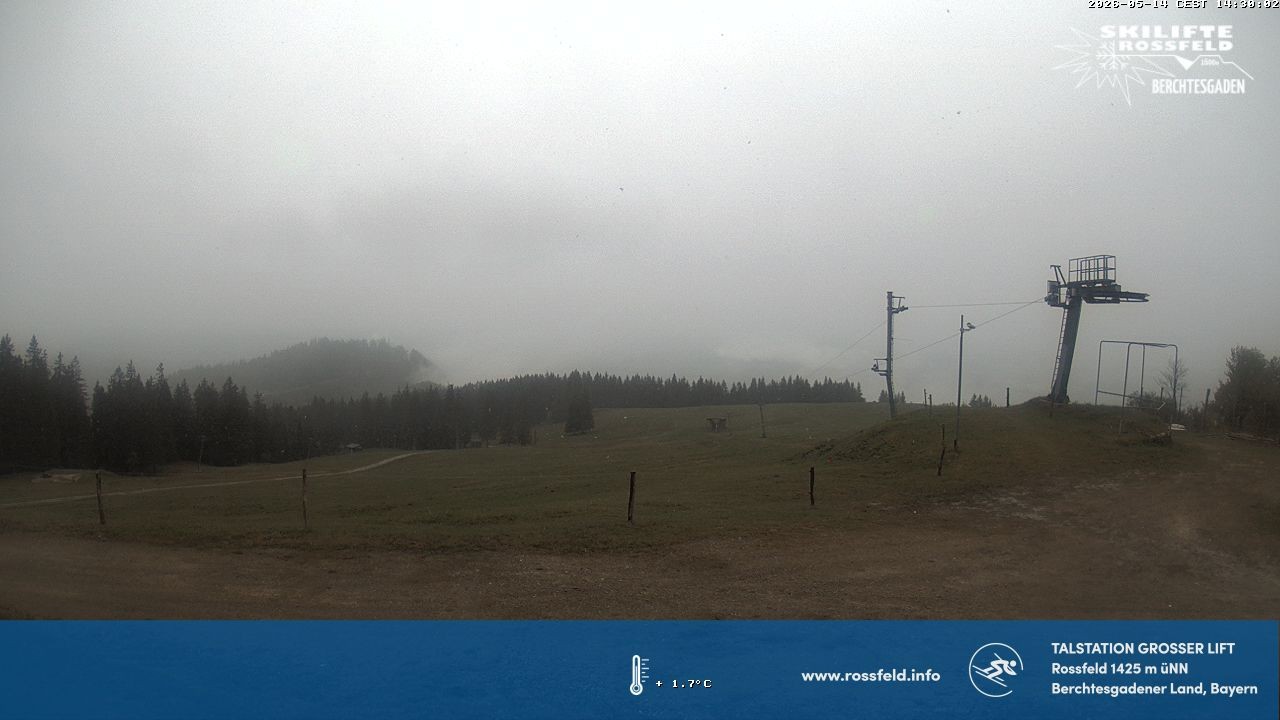 Archiv Foto Webcam Skigebiet Rossfeld: Großer Lift