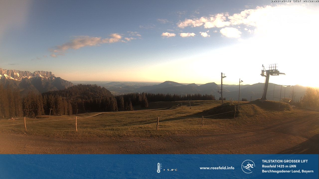 Archiv Foto Webcam Skigebiet Rossfeld: Großer Lift