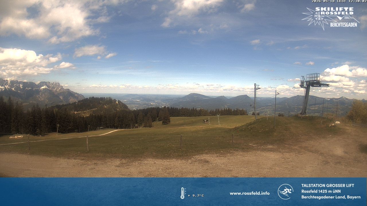 Archiv Foto Webcam Skigebiet Rossfeld: Großer Lift