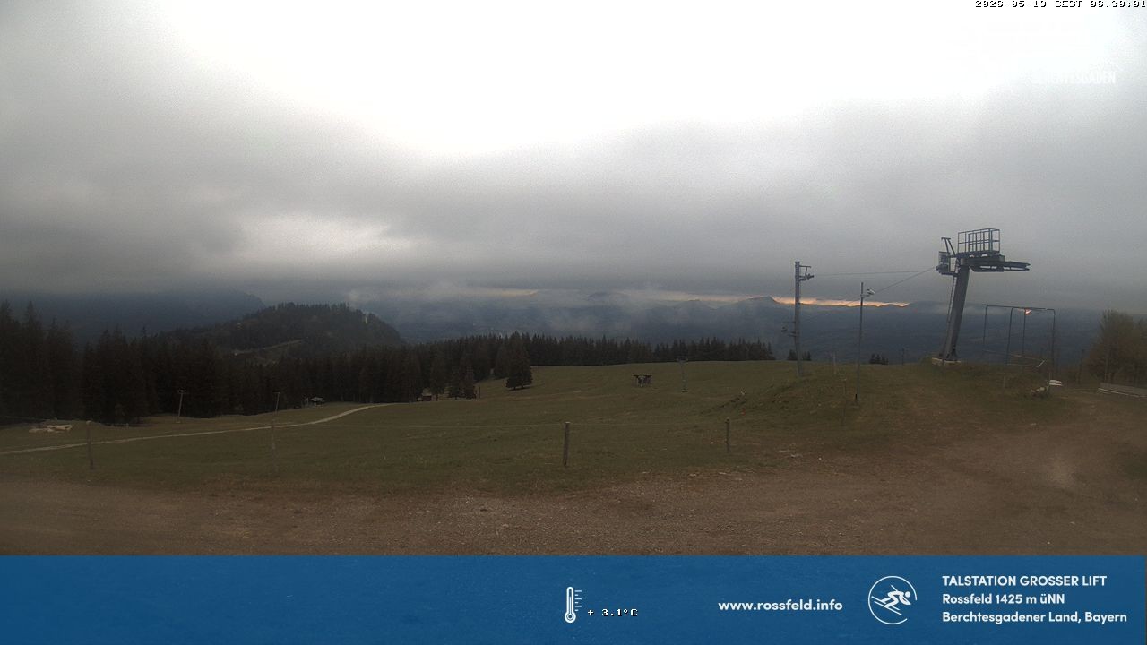 Archiv Foto Webcam Skigebiet Rossfeld: Großer Lift