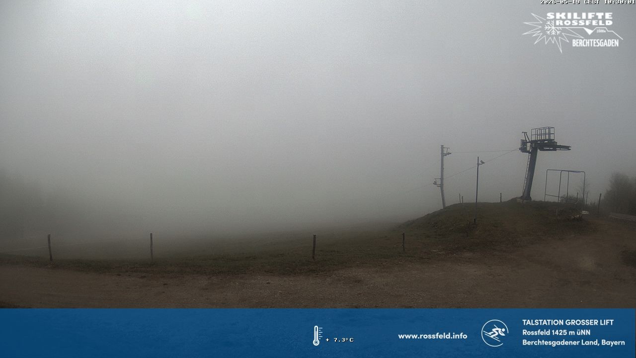 Archiv Foto Webcam Skigebiet Rossfeld: Großer Lift