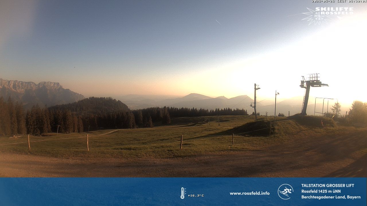 Archiv Foto Webcam Skigebiet Rossfeld: Großer Lift