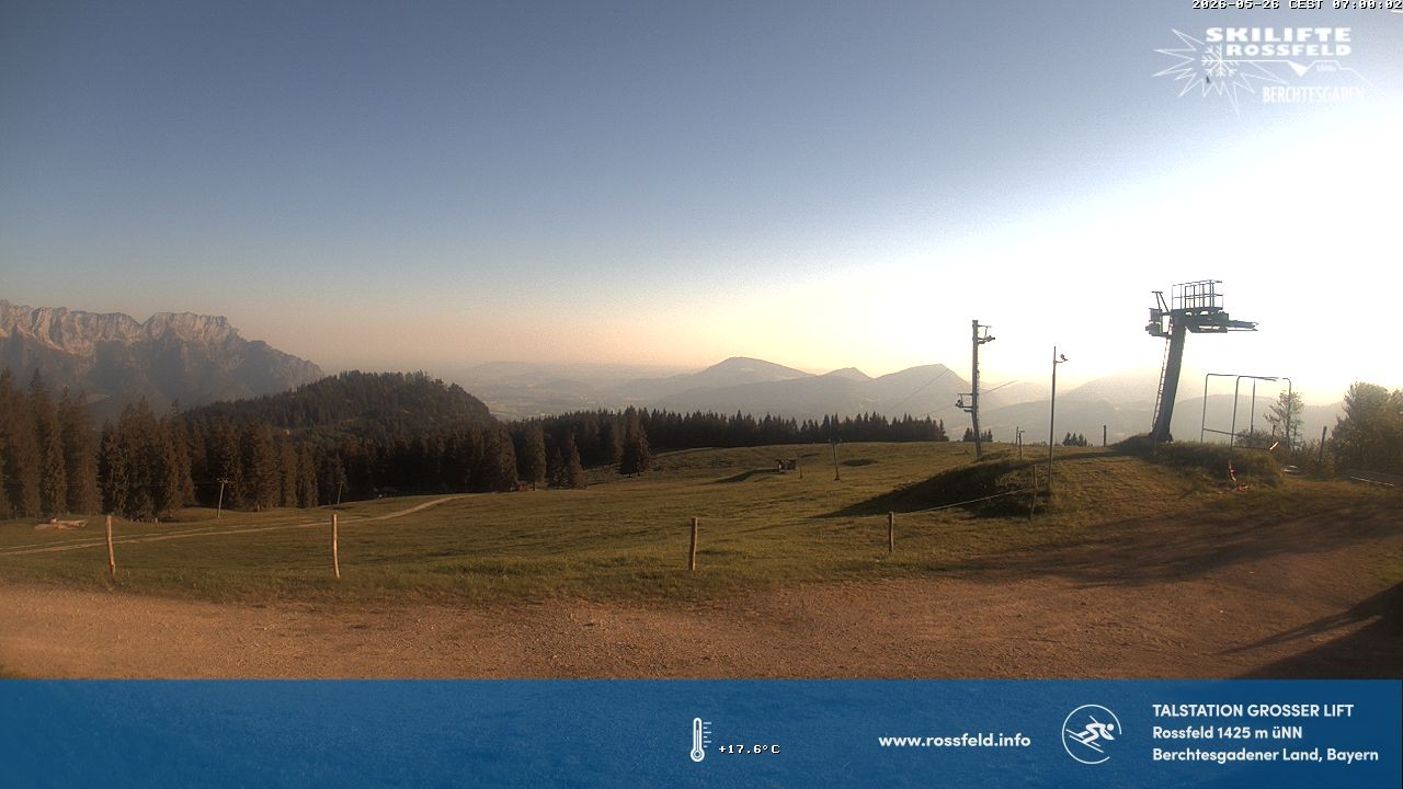 Archiv Foto Webcam Skigebiet Rossfeld: Großer Lift