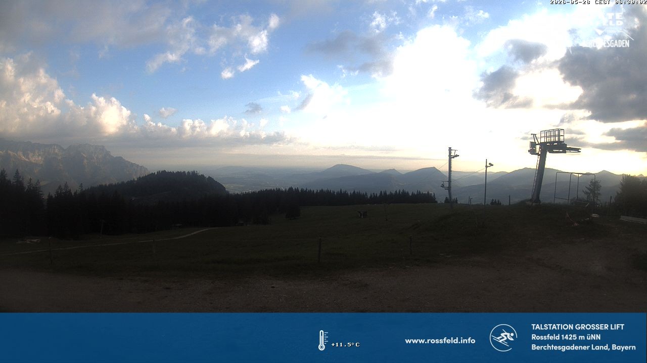 Archived image Webcam Rossfeld ski resort: Großer lift T-Bar