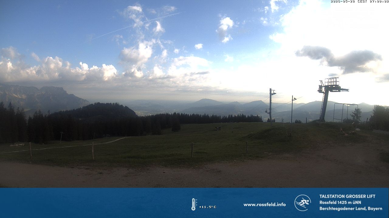 Archived image Webcam Rossfeld ski resort: Großer lift T-Bar