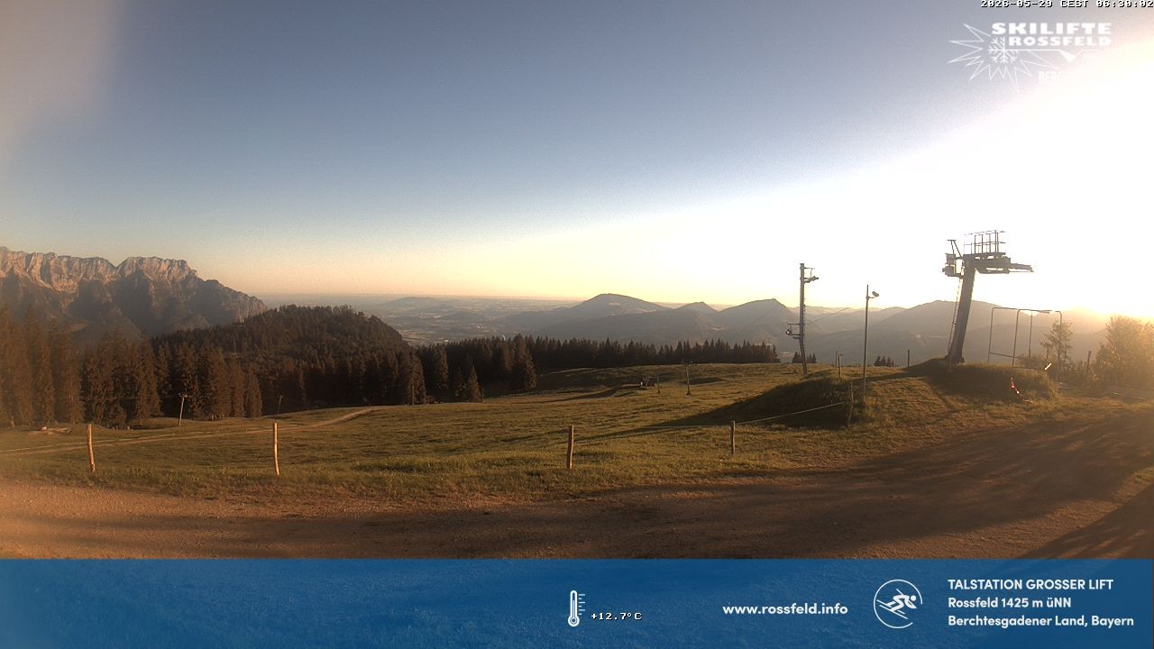 Archiv Foto Webcam Skigebiet Rossfeld: Großer Lift