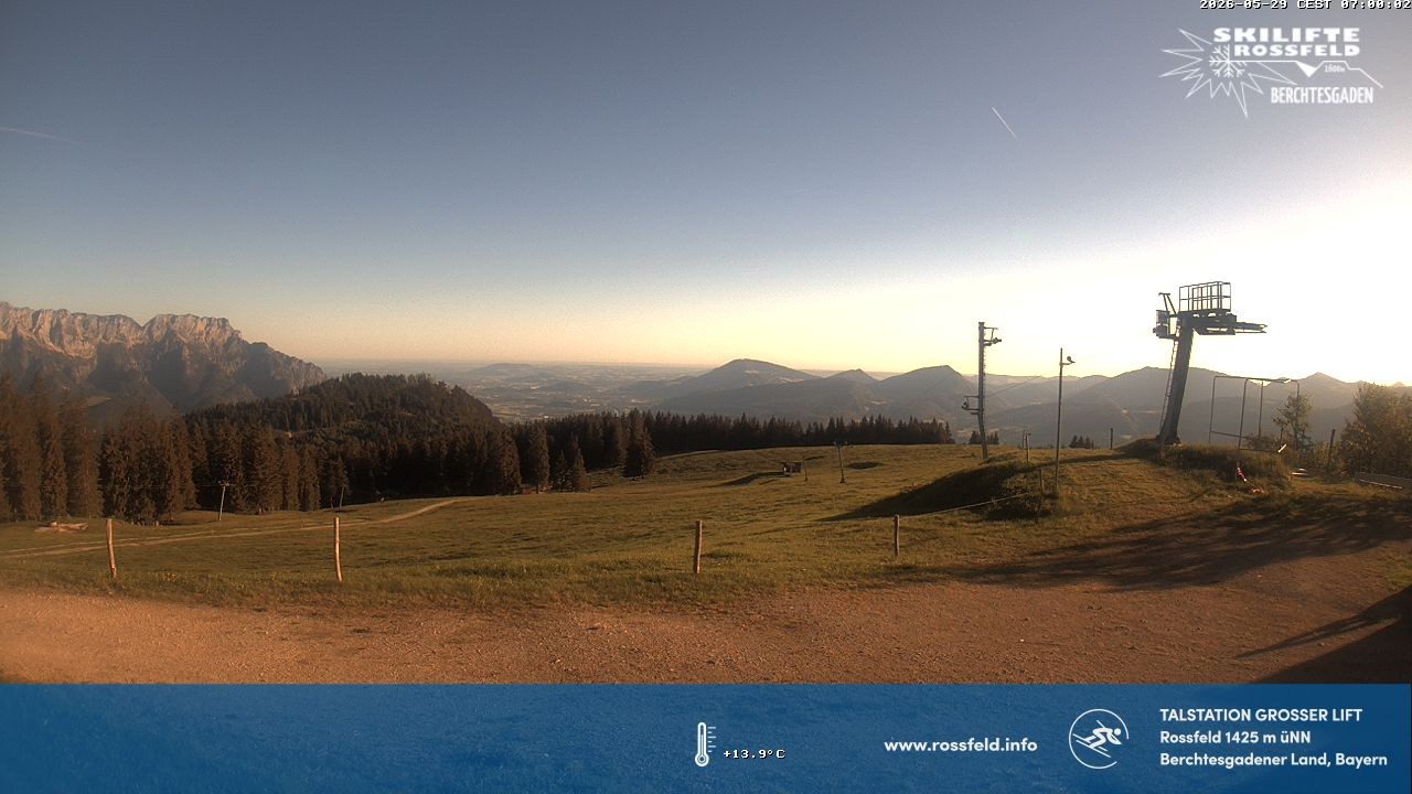 Archiv Foto Webcam Skigebiet Rossfeld: Großer Lift