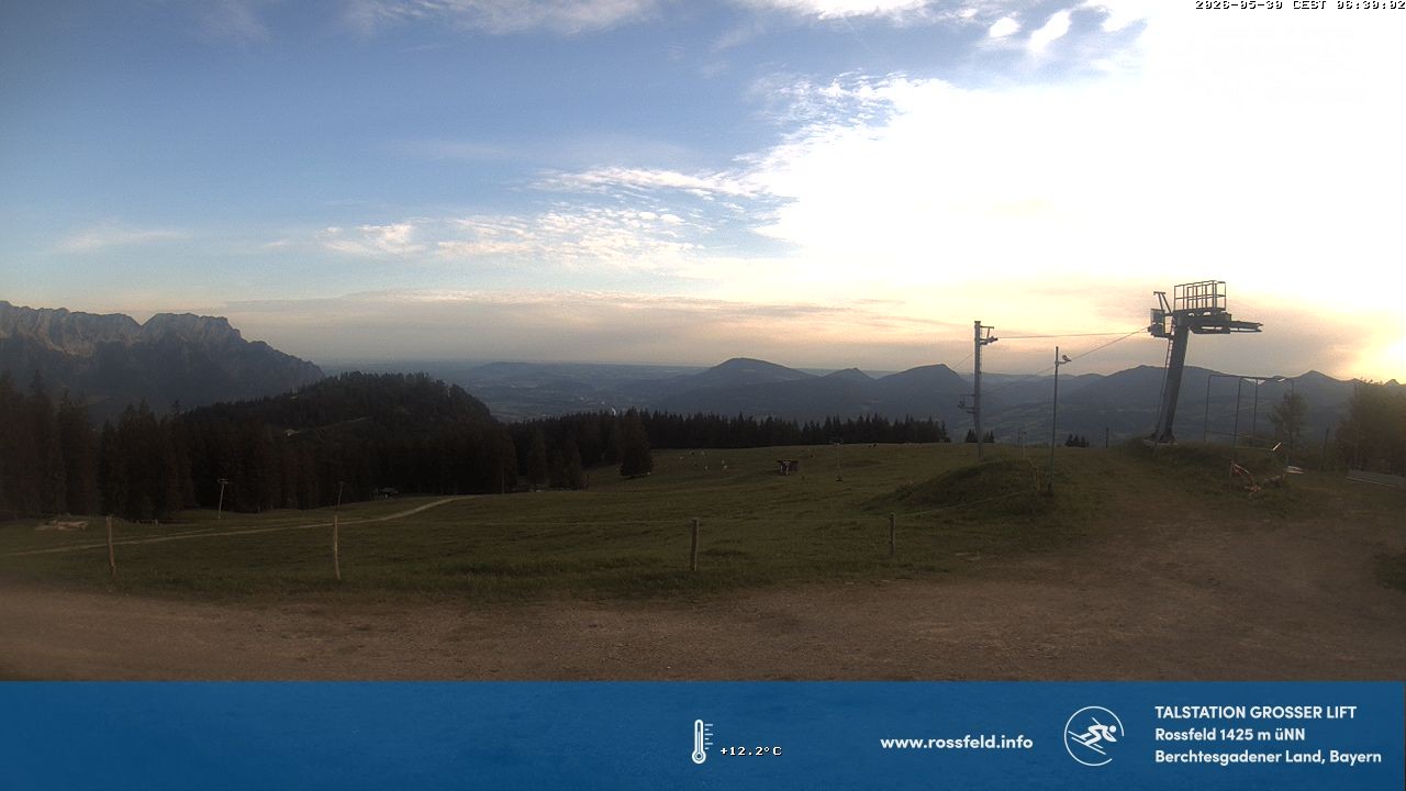 Archiv Foto Webcam Skigebiet Rossfeld: Großer Lift