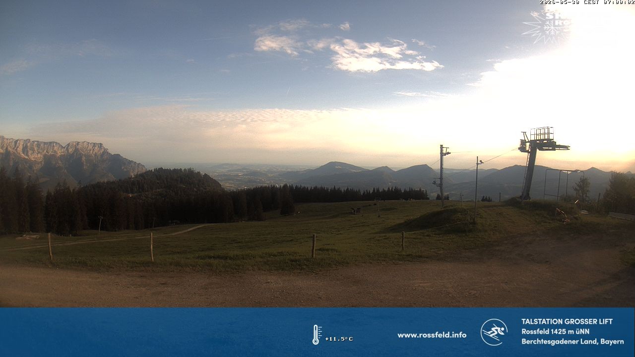 Archiv Foto Webcam Skigebiet Rossfeld: Großer Lift
