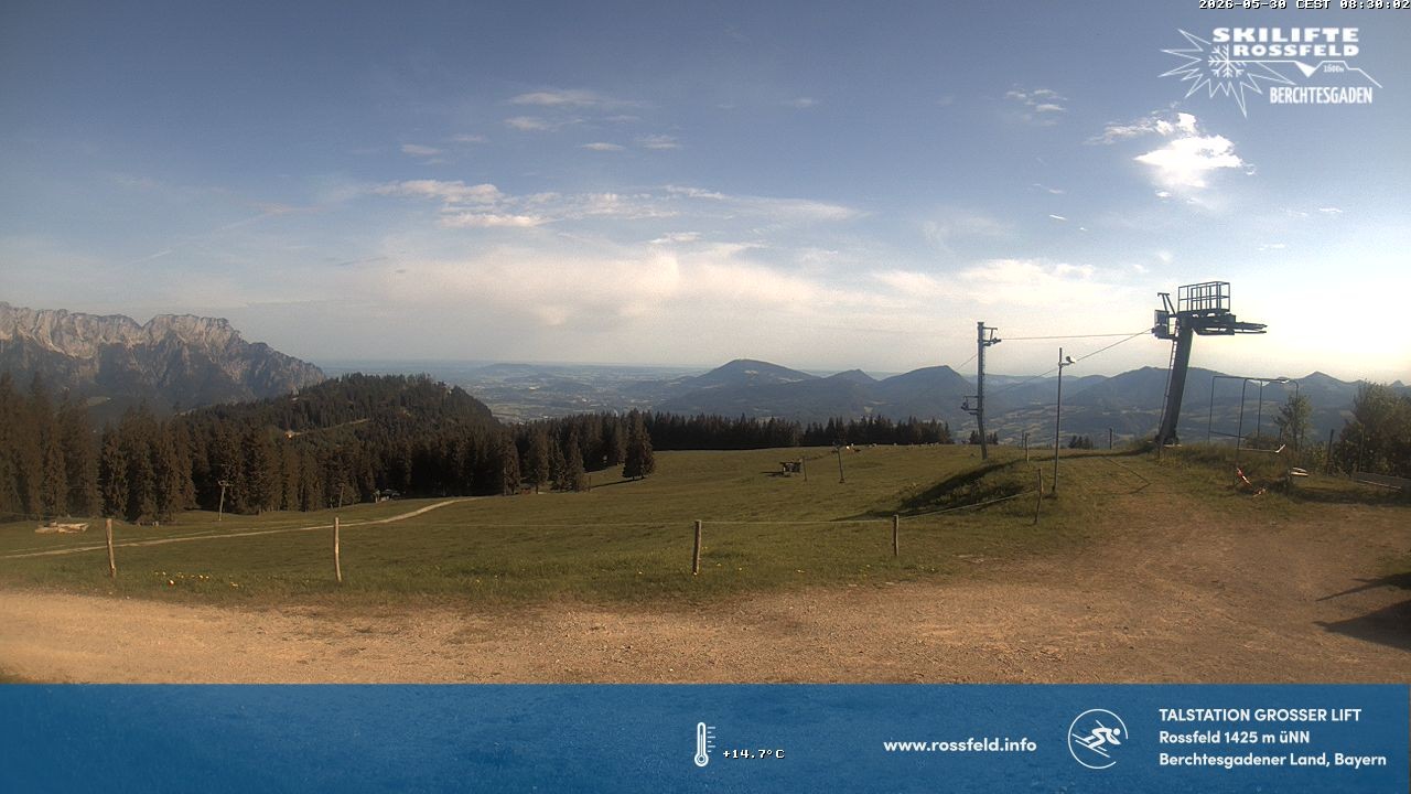Archiv Foto Webcam Skigebiet Rossfeld: Großer Lift