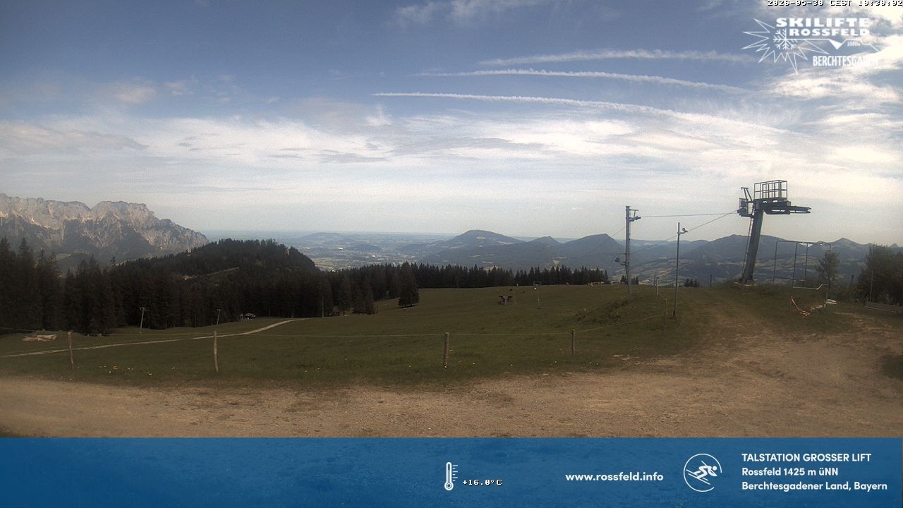 Archiv Foto Webcam Skigebiet Rossfeld: Großer Lift